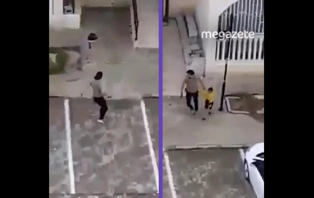 Silahla çoçuk yakalayan polise tepki yağdı!