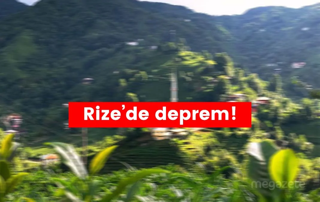 rize'de deprem oldu