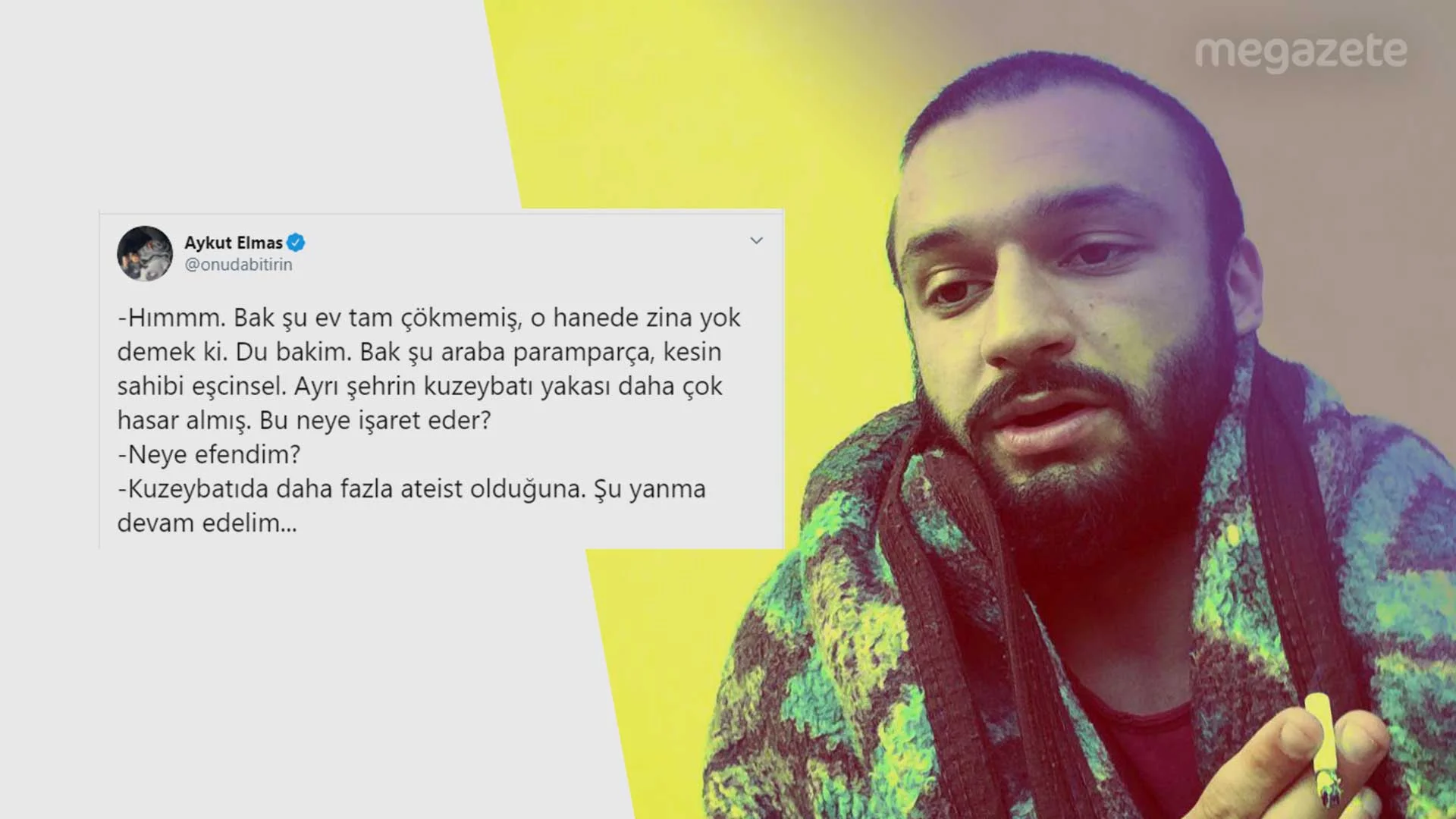 Aykut Elmas'ın Diyanet yorumu tepki çekti!