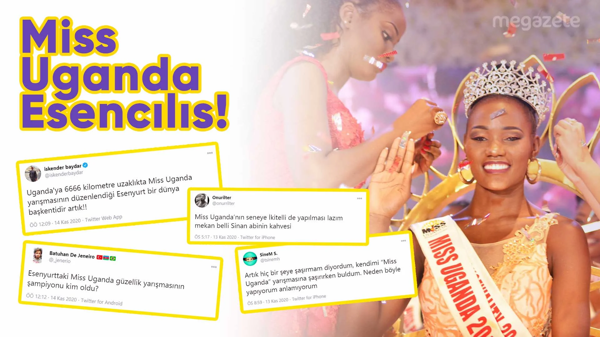Miss Uganda Esencılıs'a sosyal medyadan gelen komik tepkileri derledik